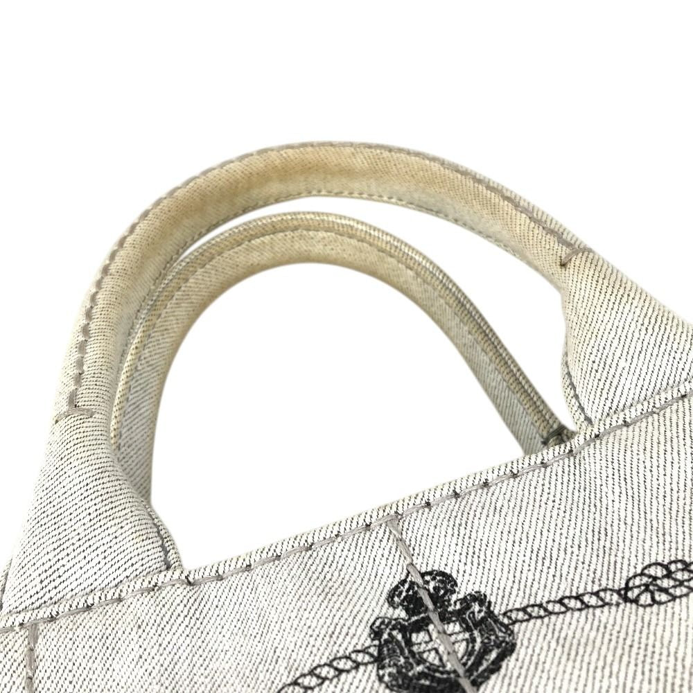 Prada Handbag Canapa Logo Canvas White — view 6