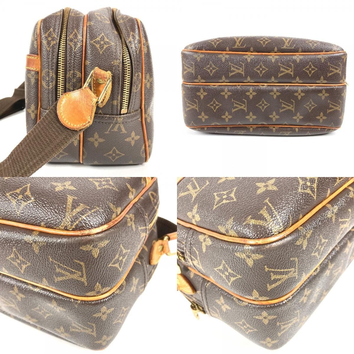 Louis Vuitton Shoulder Bag Reporter PM Lipoter PM Monogram Canvas Brown — view 8