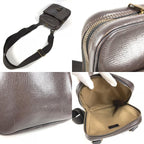 Louis Vuitton Shoulder Bag Irokwa Utah Leather Cafe Brown — view 8
