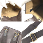 Louis Vuitton Shoulder Bag Irokwa Utah Leather Cafe Brown — view 9