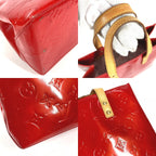 Louis Vuitton Handbag Reed PM Monogram Vernis Canvas Pomme D'amour — view 7