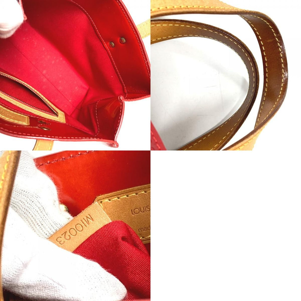 Louis Vuitton Handbag Reed PM Monogram Vernis Canvas Pomme D'amour — view 9