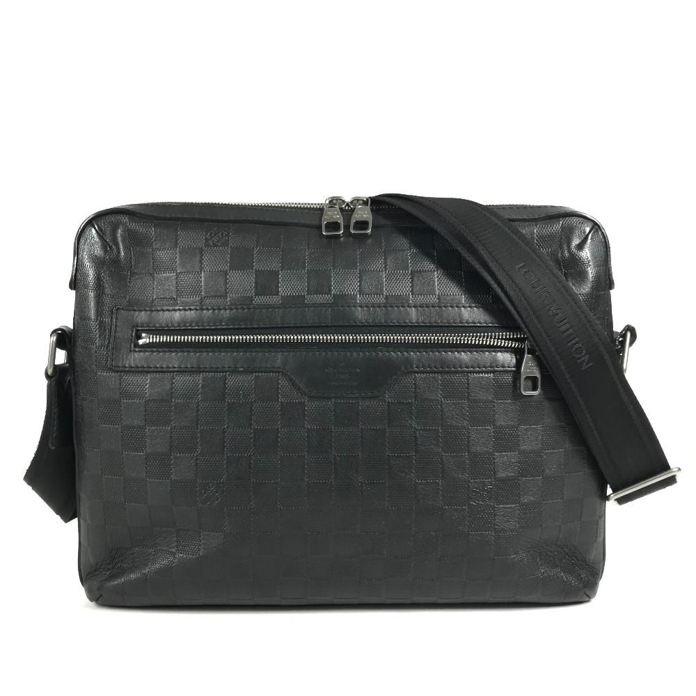 Louis Vuitton Shoulder Bag Calypso MM Damier Infini Leather Onyx Black