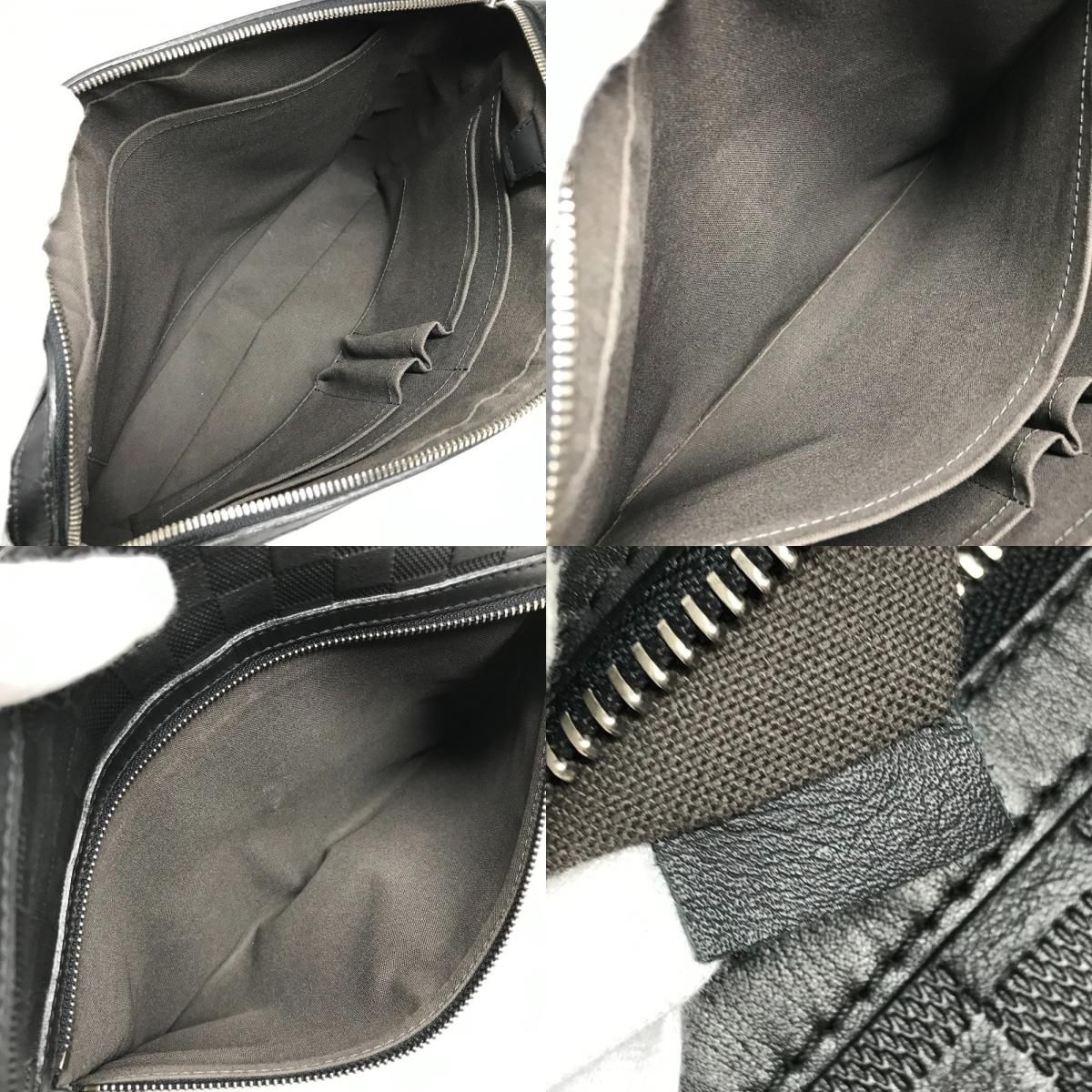 Louis Vuitton Shoulder Bag Calypso MM Damier Infini Leather Onyx Black — view 9