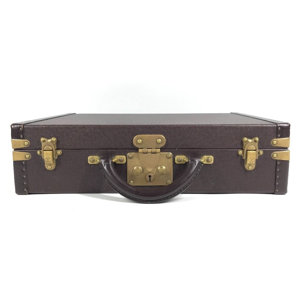 Louis Vuitton Trunk President Taiga Leather Acajou Purple — view 5