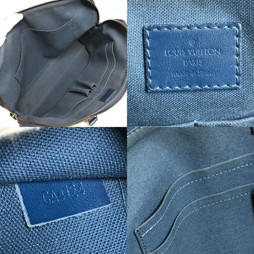 Louis Vuitton Business Bag Porte Documents Jour Pdj Damier Infini Leather Blue — view 9