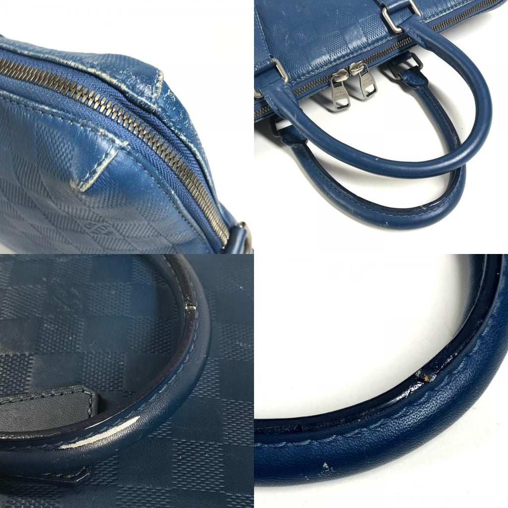 Louis Vuitton Business Bag Porte Documents Jour Pdj Damier Infini Leather Blue — view 8