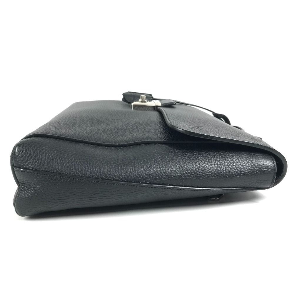 Louis Vuitton Business Bag Dorian Taurillon Leather Black — view 3