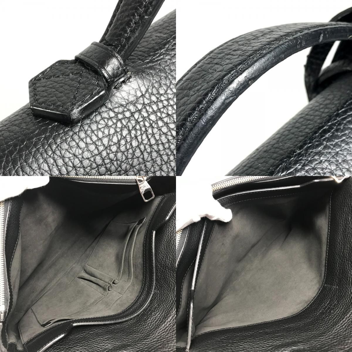 Louis Vuitton Business Bag Dorian Taurillon Leather Black — view 8