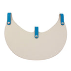 Hermes Reversible Sun Visor Leather Ivory Blue Hat Silver — view 3
