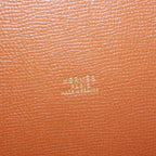 Hermes Standee Toile Ash Courchevel Leather Ivory Brown Shoulder Bag Gold — view 8