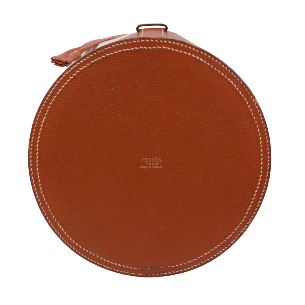 Hermes Standee Toile Ash Courchevel Leather Ivory Brown Shoulder Bag Gold — view 4