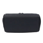 Gucci Bamboo Mini 2-Way Leather Suede Navy Shoulder Bag Gold — view 4