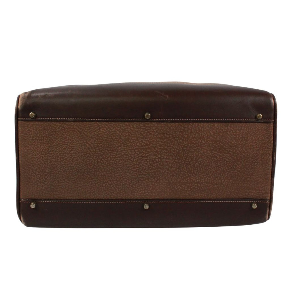 Gucci Leather Brown Boston Bag Gold — view 4