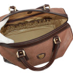 Gucci Leather Brown Boston Bag Gold — view 7