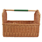 Hermes Series Latin Courchevel Green Beige Basket Gold Handbag — view 3