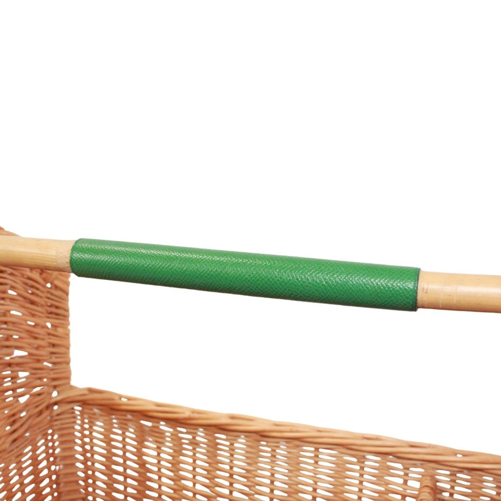 Hermes Series Latin Courchevel Green Beige Basket Gold Handbag — view 8