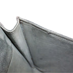 Hermes Pochette Rio Suede Gray Clutch Gold — view 9