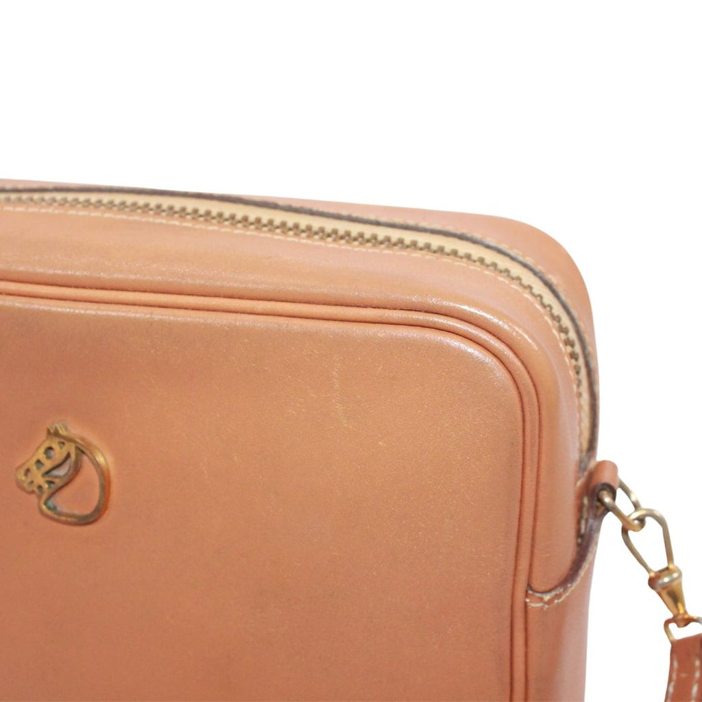 Hermes Jockey Mini Vache Hunter Brown Shoulder Bag Gold — view 9