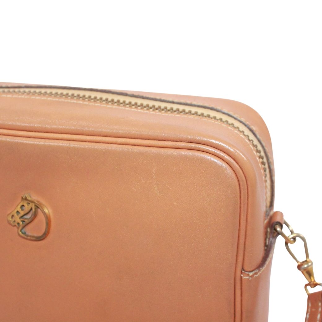 Hermes Jockey Mini Vache Hunter Brown Shoulder Bag Gold — view 9