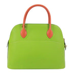 Hermes Bolide 31 Vo Garibaldi Leather Orange Green Handbag Gold — view 3
