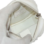 Chanel Coco Neige Ge Chain Pouch Fleece Leather White Shoulder Bag Silver — view 8