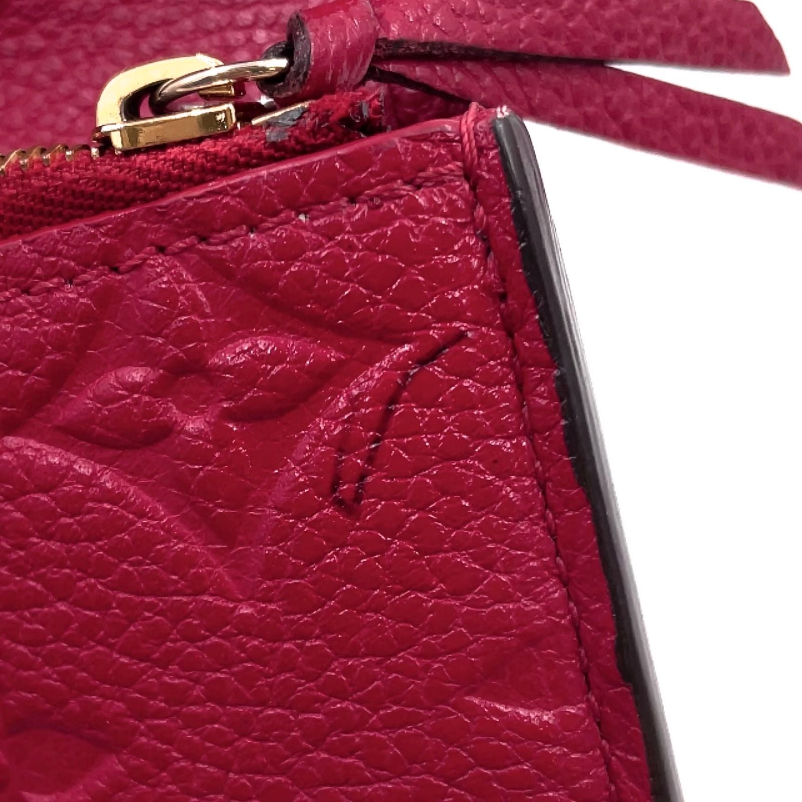 Louis Vuitton Portefeuille Victorine Monogram Empreinte Scarlet Red Trifold — view 5