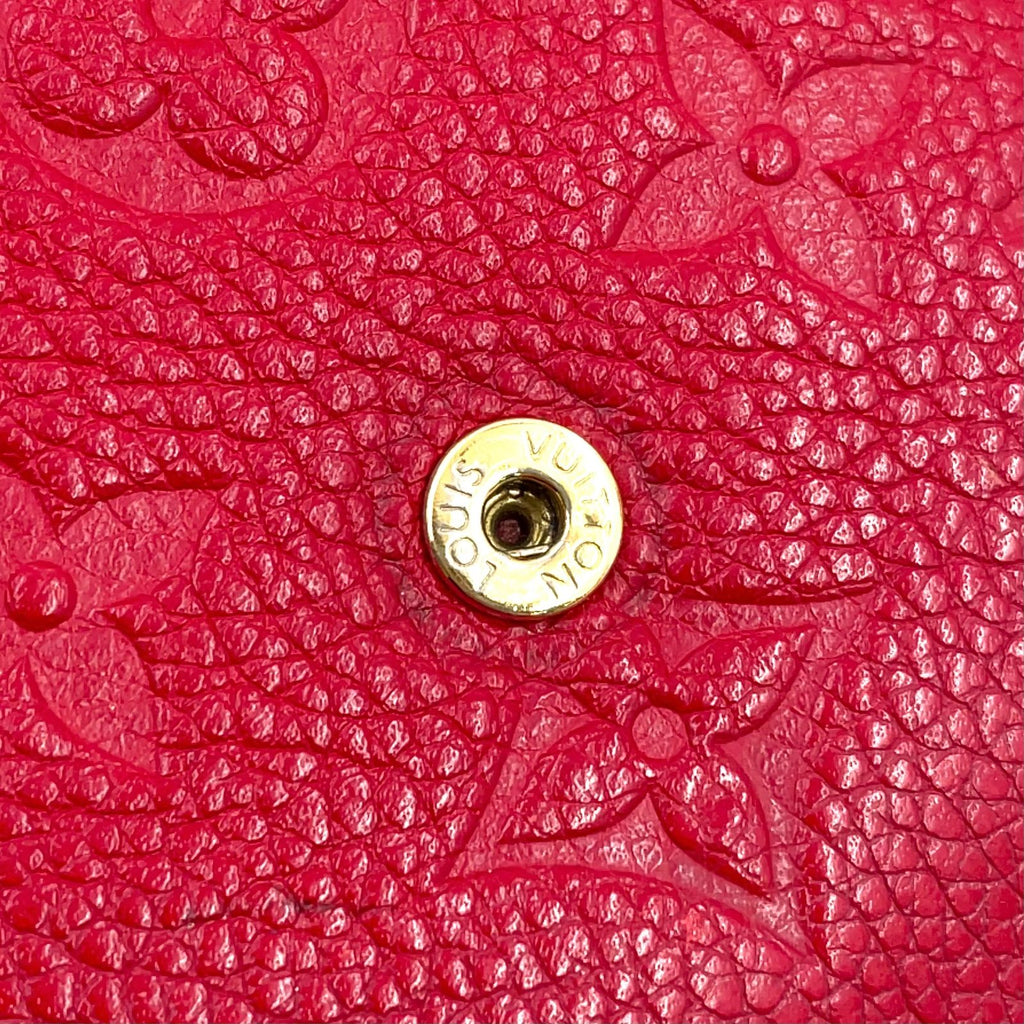 Louis Vuitton Portefeuille Victorine Monogram Empreinte Scarlet Red Trifold — view 8