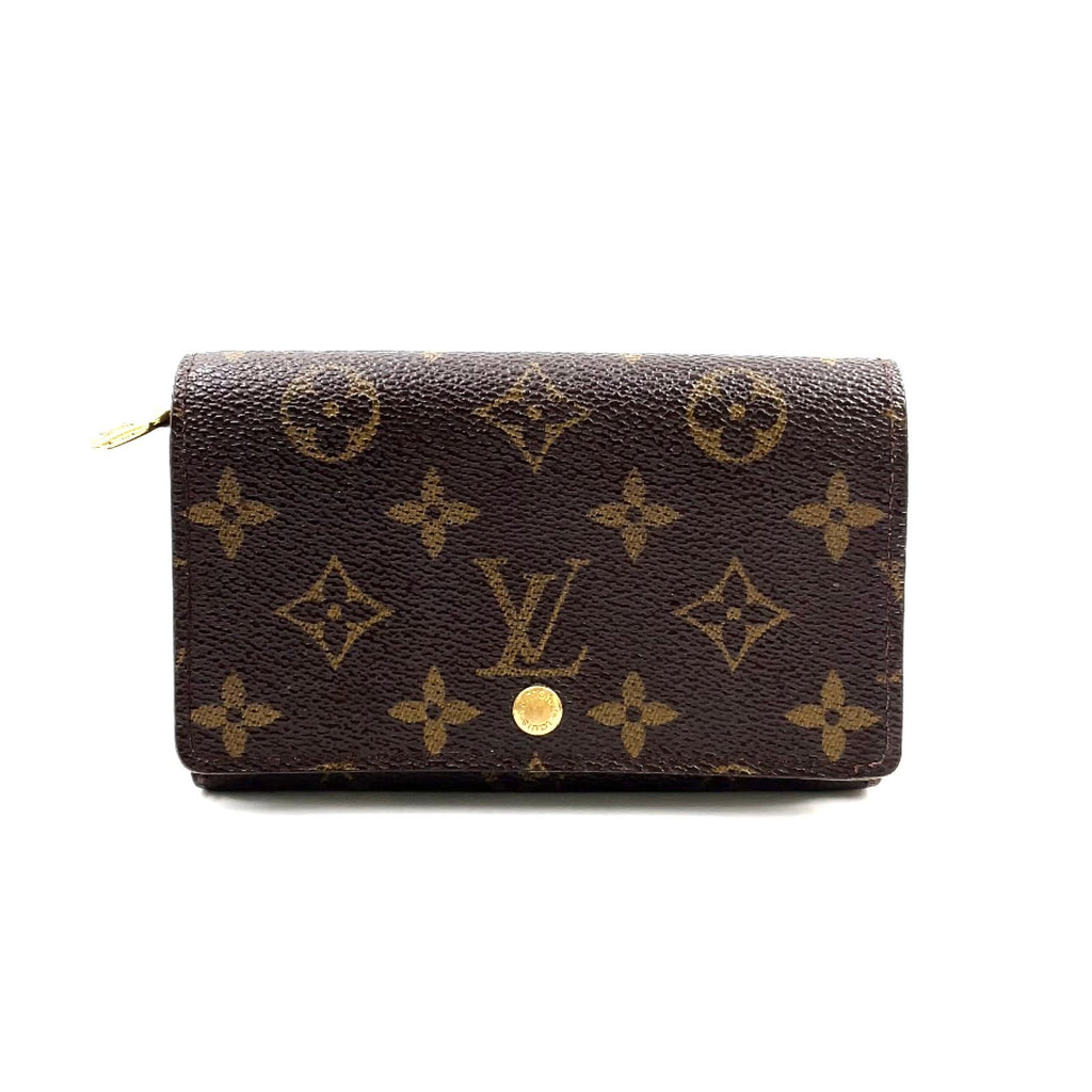 Louis Vuitton Porte-Monnaie Viet Tresor Monogram Leather Brown Bifold Wallet