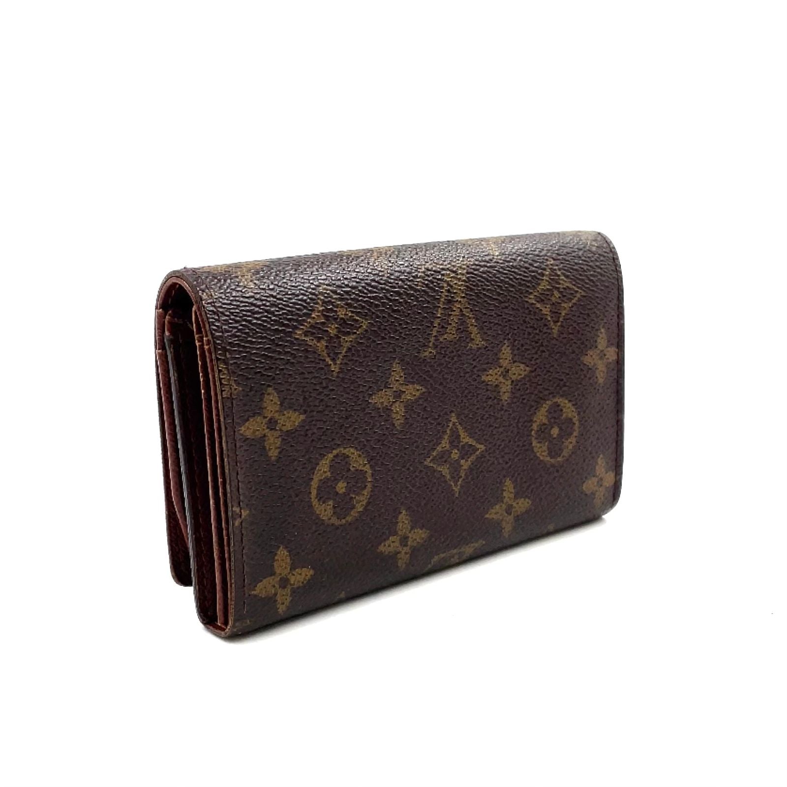 Louis Vuitton Porte-Monnaie Viet Tresor Monogram Leather Brown Bifold Wallet — view 2
