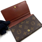 Louis Vuitton Porte-Monnaie Viet Tresor Monogram Leather Brown Bifold Wallet — view 4