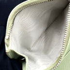 Prada Saffiano Wallet Leather Light Green Triang Silver — view 5