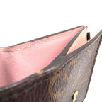 Louis Vuitton Portefeuille Zoe Monogram Rose Ballerine Leather Canvas Pink — view 8