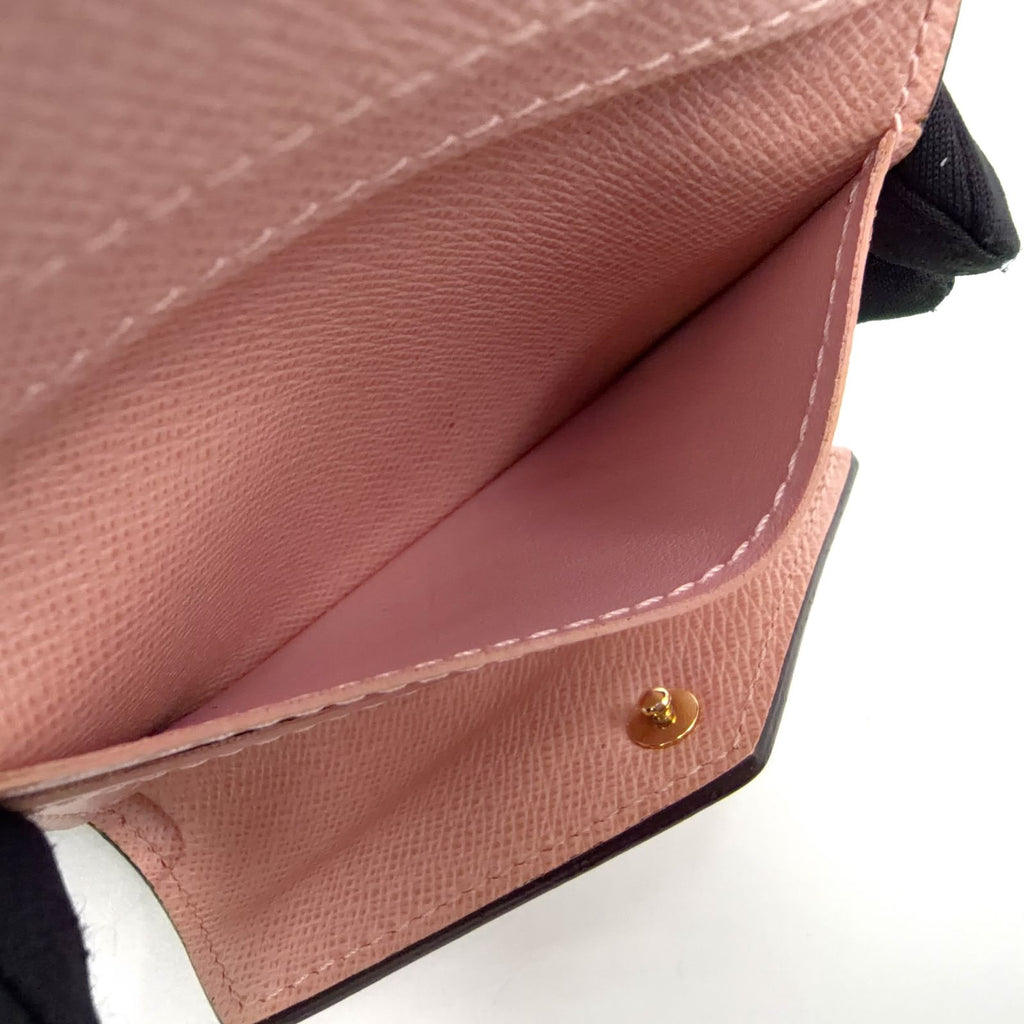 Louis Vuitton Portefeuille Zoe Monogram Rose Ballerine Leather Canvas Pink — view 5