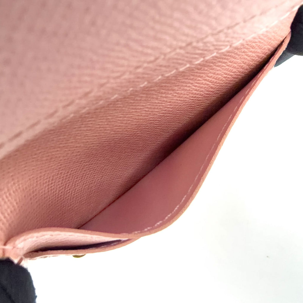 Louis Vuitton Portefeuille Zoe Monogram Rose Ballerine Leather Canvas Pink — view 7