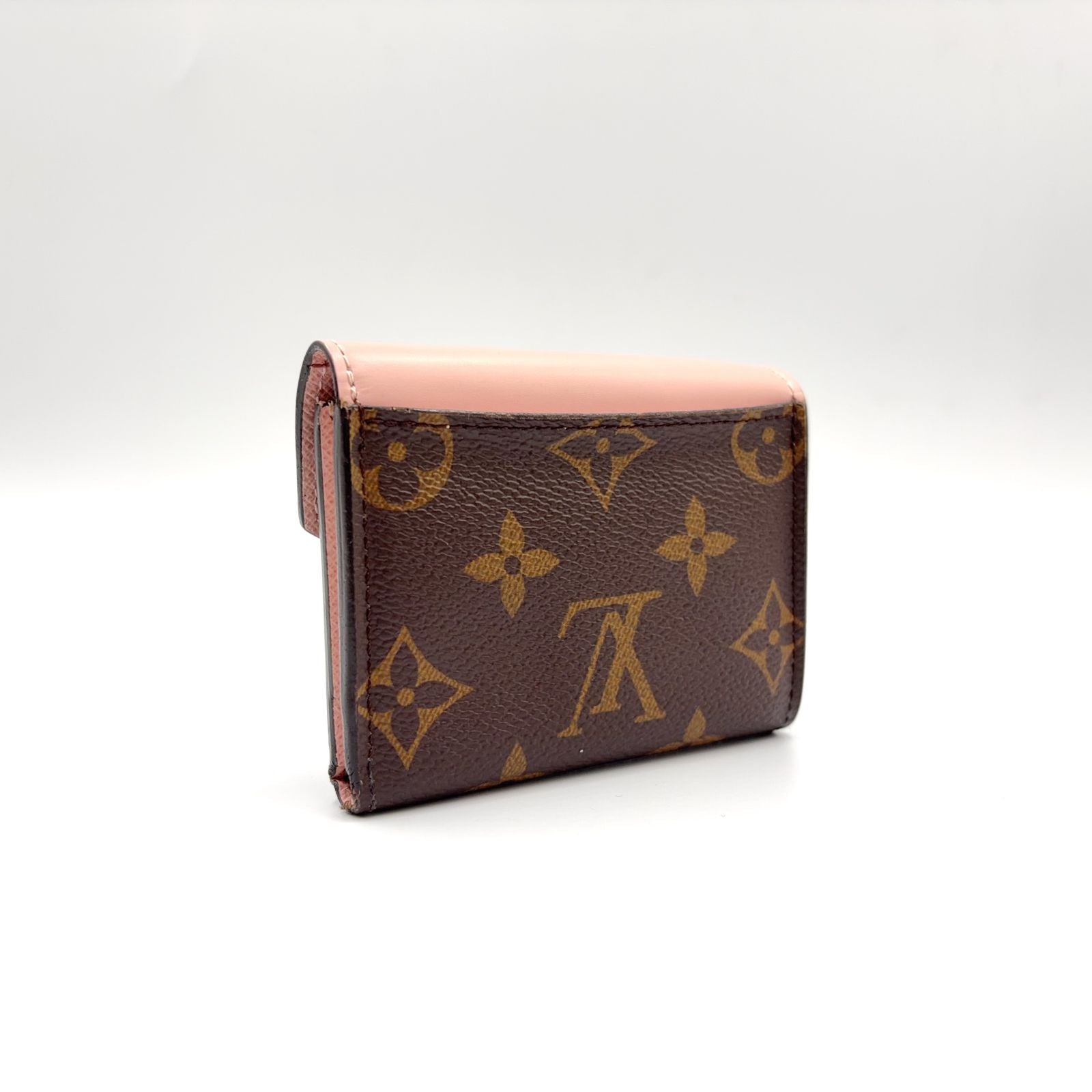 Louis Vuitton Portefeuille Zoe Monogram Rose Ballerine Leather Canvas Pink — view 2