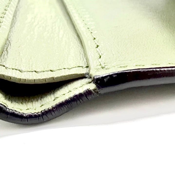 Loewe Wallet Khaki Green Anagram Trifold Silver — view 7