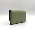 Loewe Wallet Khaki Green Anagram Trifold Silver — view 2