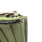 Loewe Wallet Khaki Green Anagram Trifold Silver — view 6
