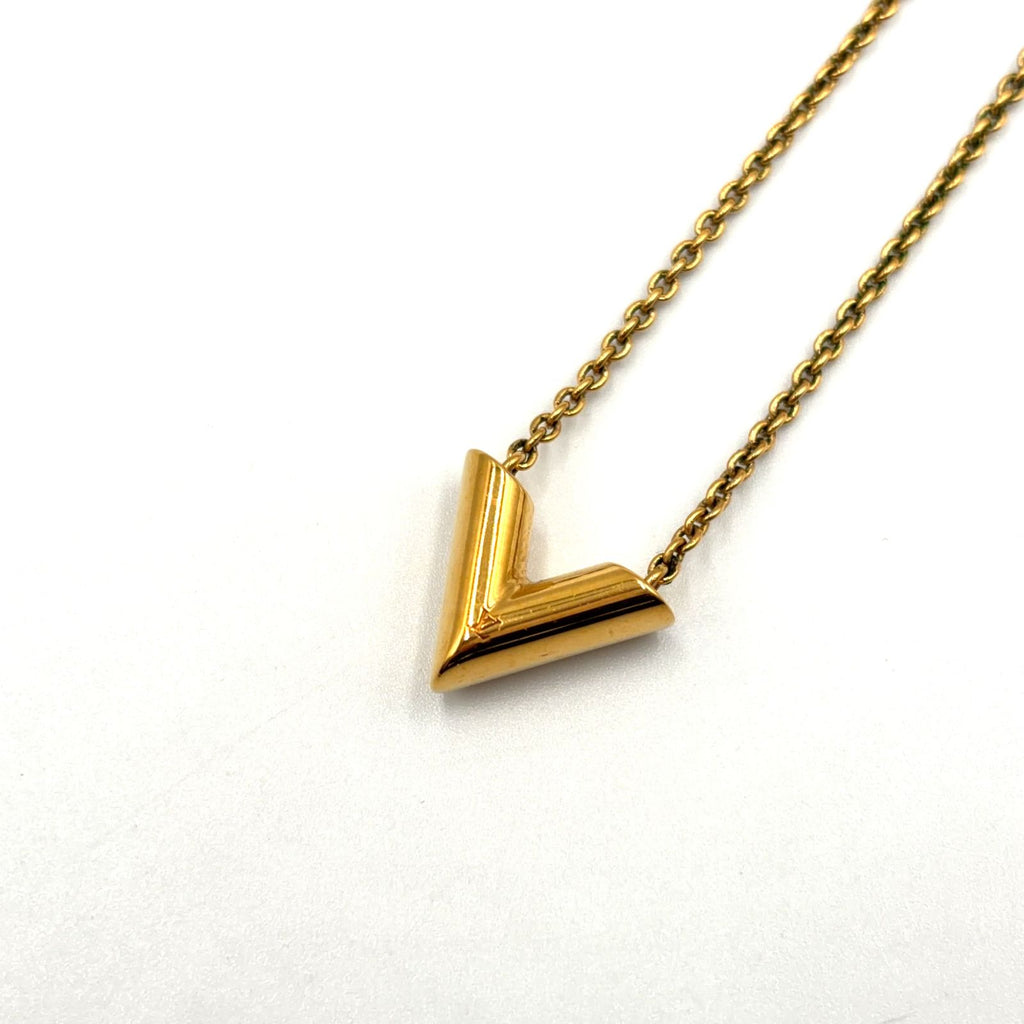 Louis Vuitton Essential Metal Necklace Gold