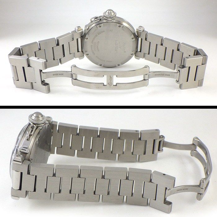 Cartier Watch Pasha C Meridian Silver Dial Date Luminous Hands Index SS — view 3