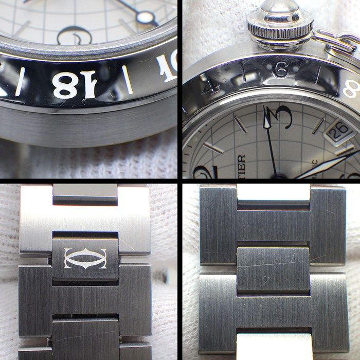 Cartier Watch Pasha C Meridian Silver Dial Date Luminous Hands Index SS — view 5