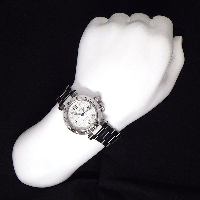 Cartier Watch Pasha C Meridian Silver Dial Date Luminous Hands Index SS — view 7