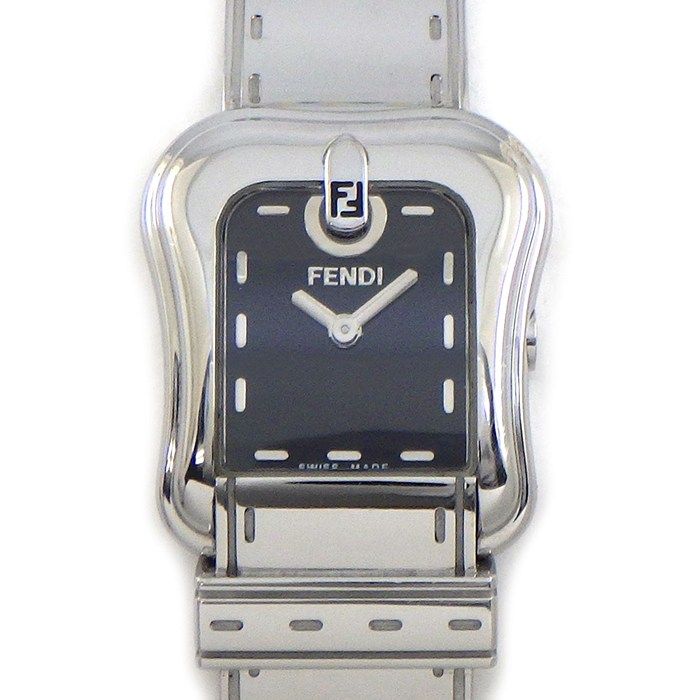 Fendi Watch Be Orologi Motif Black Dial SS Quartz Analog