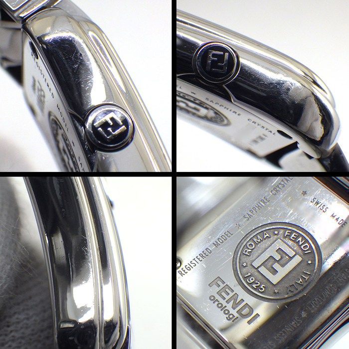 Fendi Watch Be Orologi Motif Black Dial SS Quartz Analog — view 5