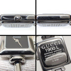 Gucci Watch Bangle Square Black Dial SS Quartz Analog — view 5