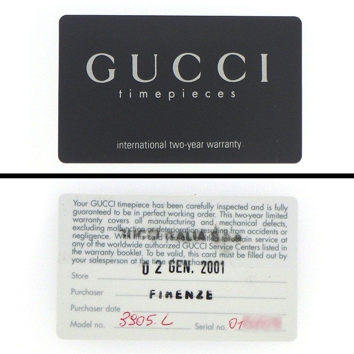 Gucci Watch Bangle Rectangular Silver Guilloche Dial SS Quartz Analog — view 9