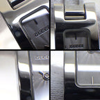 Gucci Watch Bangle Rectangular Silver Guilloche Dial SS Quartz Analog — view 6