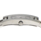 Gucci Watch Bangle Rectangular Silver Guilloche Dial SS Quartz Analog — view 2