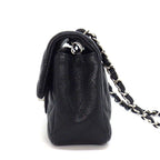 Chanel Shoulder Bag Quilted 20 Mini Classic Black Caviar Leather — view 3